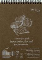 SMLT Ring Binder Watercolor A5 280gr 20 sheets Brown - #596756