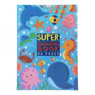 Super Coloring Book A4 Underwater 96 sheets - #595110