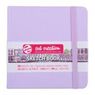 TAC Sketchbook 12x12 cm 140 gr 80 sheets Pastel Violet - #597748