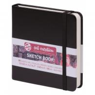TAC Sketchbook 12x12 cm 140gr 80 sheets Black - #597461