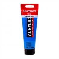Talens Amsterdam acrylic paint 120 ml 834 - Metallic Blue - #599176