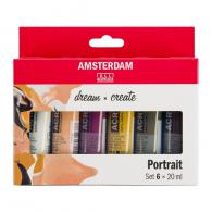 Talens Amsterdam Portrait Acrylic Set 6x20 ml - #597757