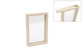 Wooden Frame with Glass Plate 30x20x5 cm - #599067